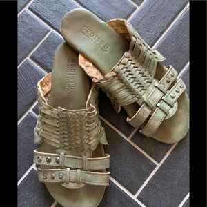 Turquoise BedStu Sandals